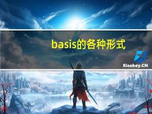 basis的各种形式