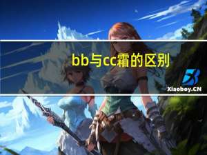 bb与cc霜的区别