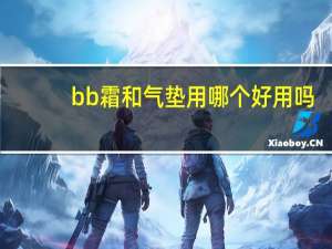 bb霜和气垫用哪个好用吗