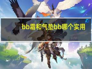 bb霜和气垫bb哪个实用
