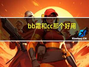 bb霜和cc那个好用