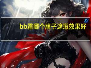 bb霜哪个牌子遮瑕效果好