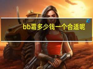 bb霜多少钱一个合适呢