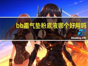 bb霜气垫粉底液哪个好用吗