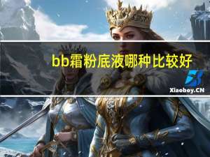 bb霜粉底液哪种比较好