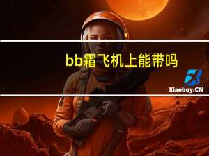 bb霜飞机上能带吗