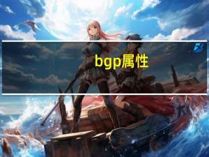 bgp属性（bgp）