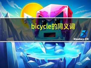 bicycle的同义词