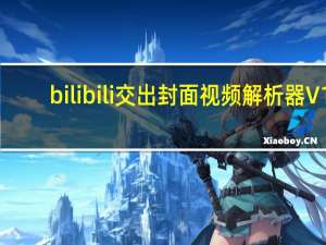 bilibili交出封面视频解析器 V1.0 免费版（bilibili交出封面视频解析器 V1.0 免费版功能简介）