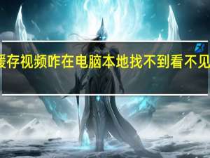 bilibili缓存视频咋在电脑本地找不到 看不见的客人bilibili