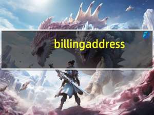 billing address