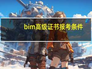 bim高级证书报考条件