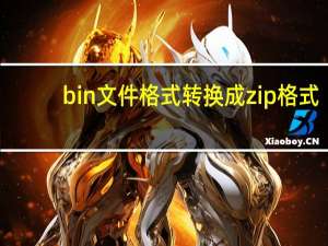 bin文件格式转换成zip格式（bin文件格式转换dwg）