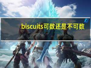 biscuits可数还是不可数