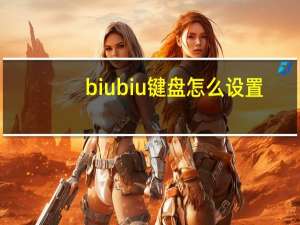 biubiu键盘怎么设置（biubiu键盘）