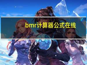 bmr计算器公式在线（bmr）