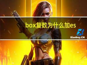 box复数为什么加es