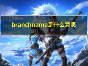 branch name是什么意思（branch name）