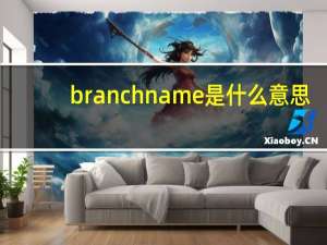 branch name是什么意思（branch name）