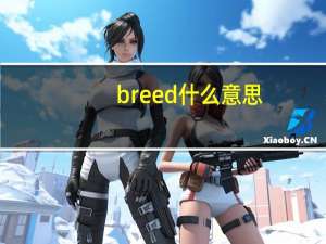 breed什么意思（breed）