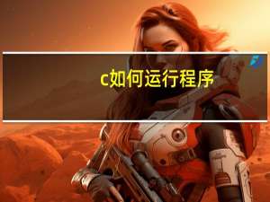 c如何运行程序