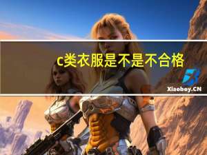 c类衣服是不是不合格