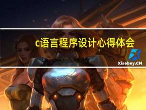 c语言程序设计心得体会