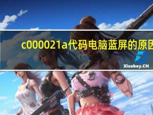 c000021a代码电脑蓝屏的原因（c000021a）