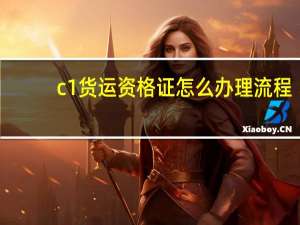 c1货运资格证怎么办理流程