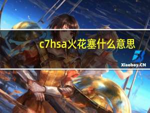 c7hsa火花塞什么意思