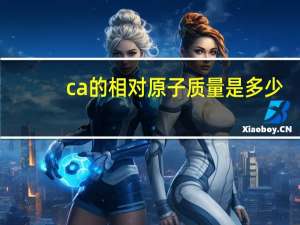 ca的相对原子质量是多少（cl的相对原子质量）