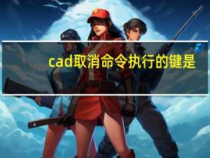 cad取消命令执行的键是