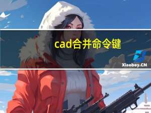 cad合并命令键（cad合并命令怎么用）