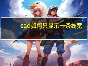 cad如何只显示一条线宽（cad如何只显示一个图层）