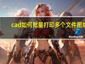 cad如何批量打印多个文件图纸（cad如何批量打印图纸）