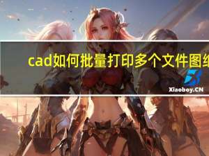 cad如何批量打印多个文件图纸（cad如何批量打印图纸）