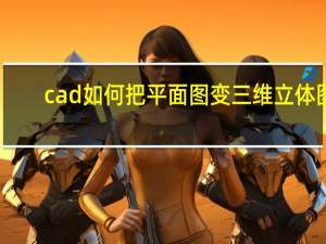 cad如何把平面图变三维立体图（CAD的平面图怎么变成三维图）