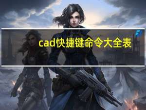 cad快捷键命令大全表（cad快键建命令大全）