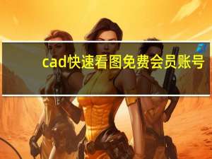 cad快速看图免费会员账号（cad快速看图会员共享账号）