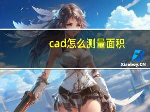 cad怎么测量面积（cad测量面积方法）