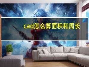cad怎么算面积和周长（cad怎么算面积）