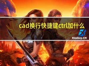 cad换行快捷键ctrl加什么