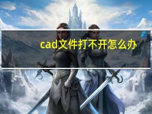 cad文件打不开怎么办（cad文件打不开怎么回事）