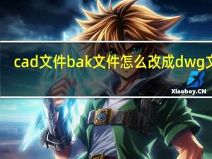 cad文件bak文件怎么改成dwg文件（cad bak文件是什么）