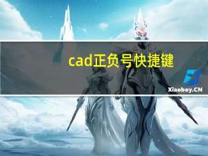 cad正负号快捷键（cad正负号）