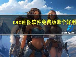 cad画图软件免费版哪个好用（cad画图软件免费版）