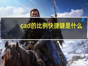 cad的比例快捷键是什么（CAD的比例快捷键是什么）