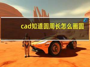cad知道圆周长怎么画圆（cad中圆的周长怎么算）