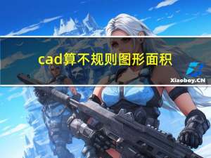 cad算不规则图形面积（cad中不规则图形面积怎么算）