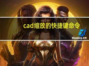 cad缩放的快捷键命令（cad缩放快捷键命令）